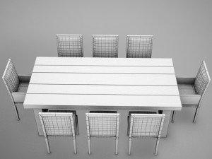 dinning 3D Model
