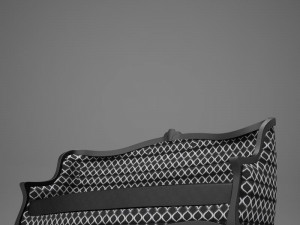 old modern club sofa 3D Model