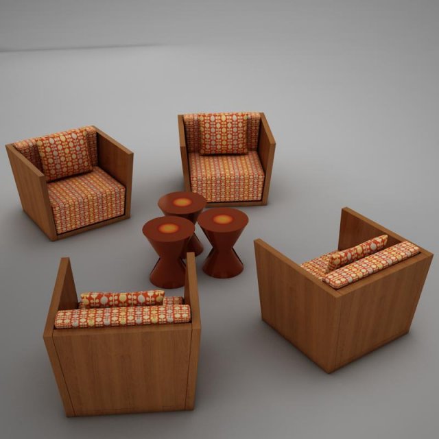 tropical living chair modern tropic2 3Dモデル .c4d .max .obj .3ds .fbx .stl .blend 