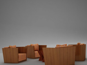tropical living chair modern tropic2 3Dモデル