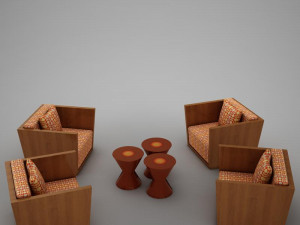 tropical living chair modern tropic2 3Dモデル