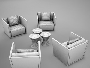 tropical living chair modern tropic2 3Dモデル