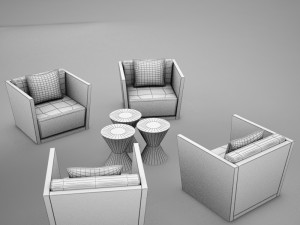 tropical living chair modern tropic2 3Dモデル