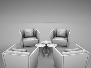 tropical living chair modern tropic2 3Dモデル