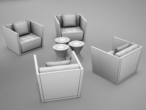 tropical living chair modern tropic2 3Dモデル
