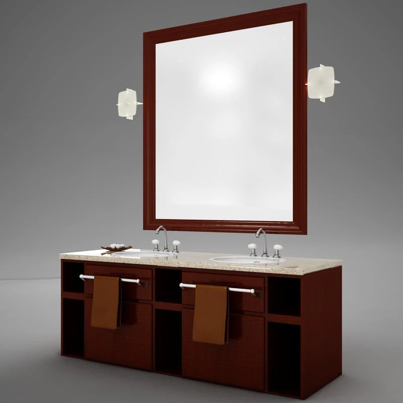 high def bathroom sink collection 3D Model .c4d .max .obj .3ds .fbx .stl .blend