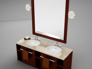 high def bathroom sink collection Modelo 3D