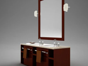 high def bathroom sink collection 3D Model