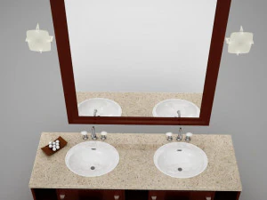 high def bathroom sink collection 3D Model