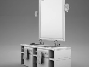 high def bathroom sink collection 3D Model