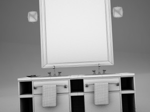 high def bathroom sink collection Modelo 3D
