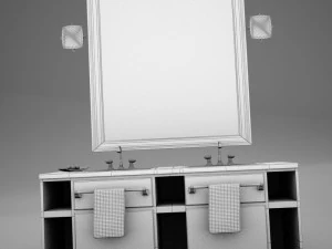 high def bathroom sink collection 3D Model