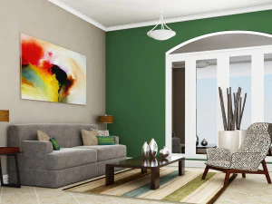 Klassisches Wohnzimmer mit hoher Aufl&ouml;sung 1 3D Modell