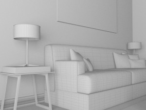 high def classic living room 1 3D Model