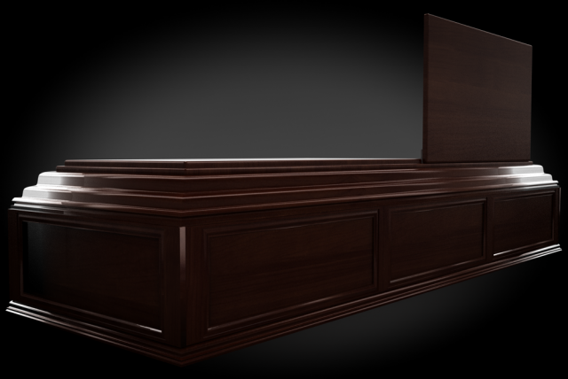 classic wood coffin Modelo 3D .c4d .max .obj .3ds .fbx .stl .blend 