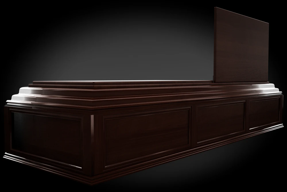 classic wood coffin 3D Model .c4d .max .obj .3ds .fbx .stl .blend 