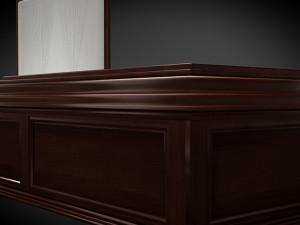 classic wood coffin Modelo 3D
