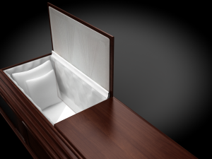 classic wood coffin Modelo 3D