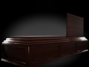 classic wood coffin Modelo 3D