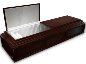 classic wood coffin 3D Model
