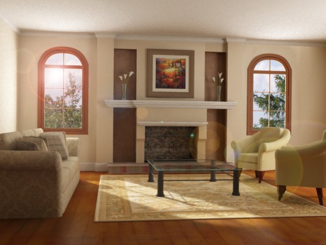 high def classic living room Modelo 3D .c4d .max .obj .3ds .fbx .stl .blend 
