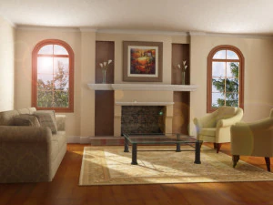 high def classic living room 3D Model