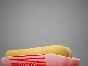 high def classic hot dog plus professional hotdog holder 3D मॉडल