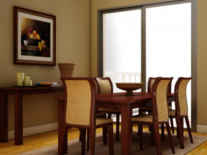 set da pranzo Modello 3D