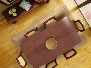 dinning set 3D मॉडल