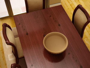 dinning set 3D मॉडल