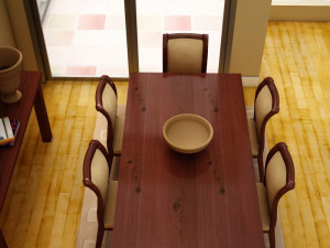 dinning set 3D मॉडल