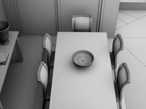 dinning set 3D मॉडल
