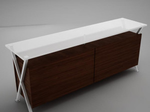 modern dining room buffet table 3D Model