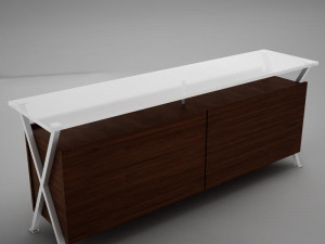 modern dining room buffet table 3D Model