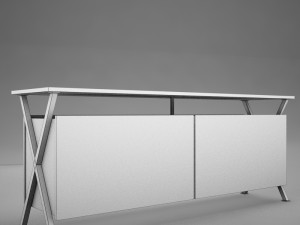 modern dining room buffet table 3D Model