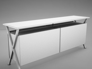 modern dining room buffet table 3D Model