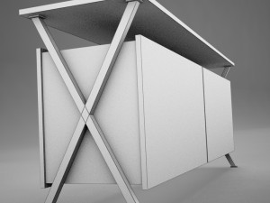 modern dining room buffet table 3D Model