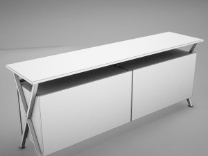 modern dining room buffet table 3D Model