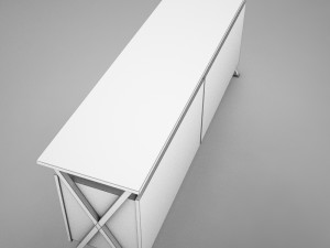 modern dining room buffet table 3D Model