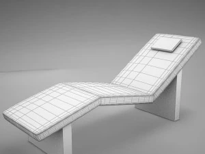 ラウンジチェア01 3Dモデル