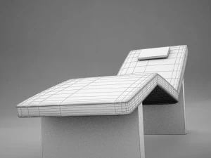 ラウンジチェア01 3Dモデル