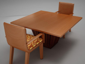 table chairs Model 3D