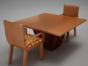 table chairs Model 3D