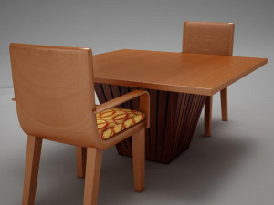 table chairs Model 3D