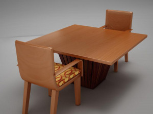 table chairs Model 3D