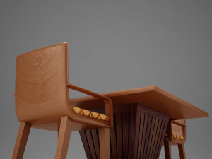 table chairs Model 3D