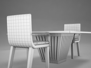 table chairs Model 3D