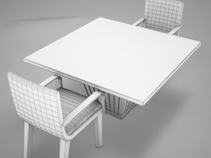 table chairs Model 3D