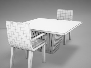 table chairs Model 3D