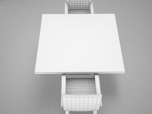 table chairs Model 3D